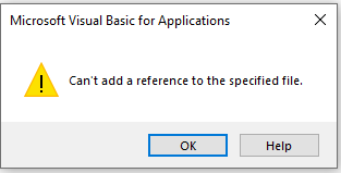 ACCDB Reference Error