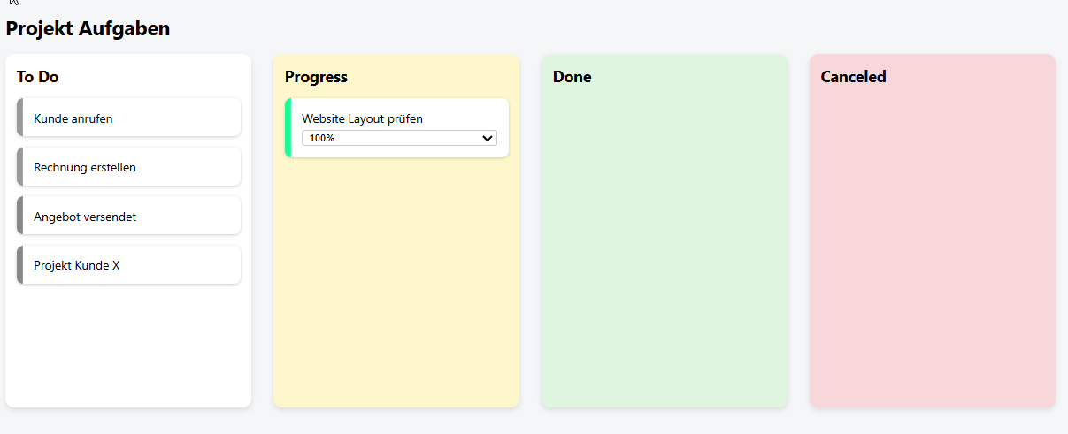 Kanban board