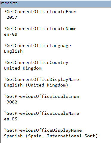 Example Output - Office