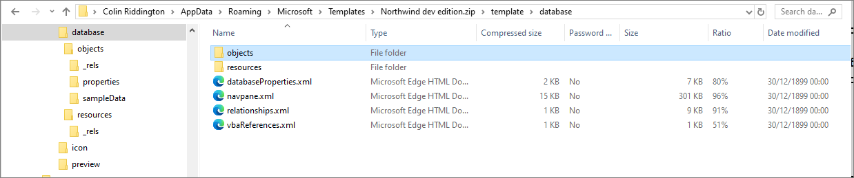 Database Folder