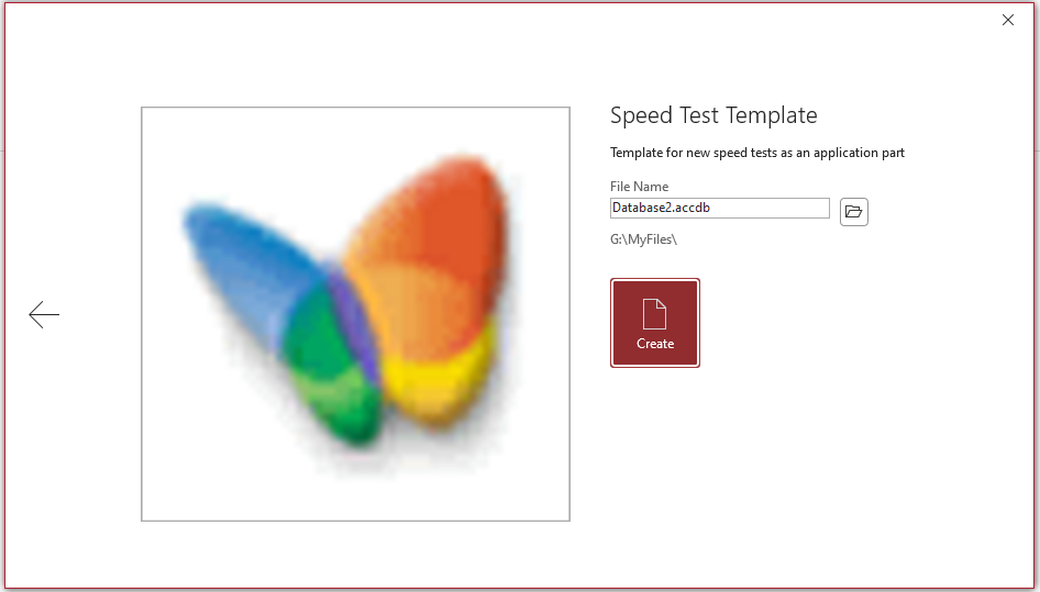 Speed Test Template