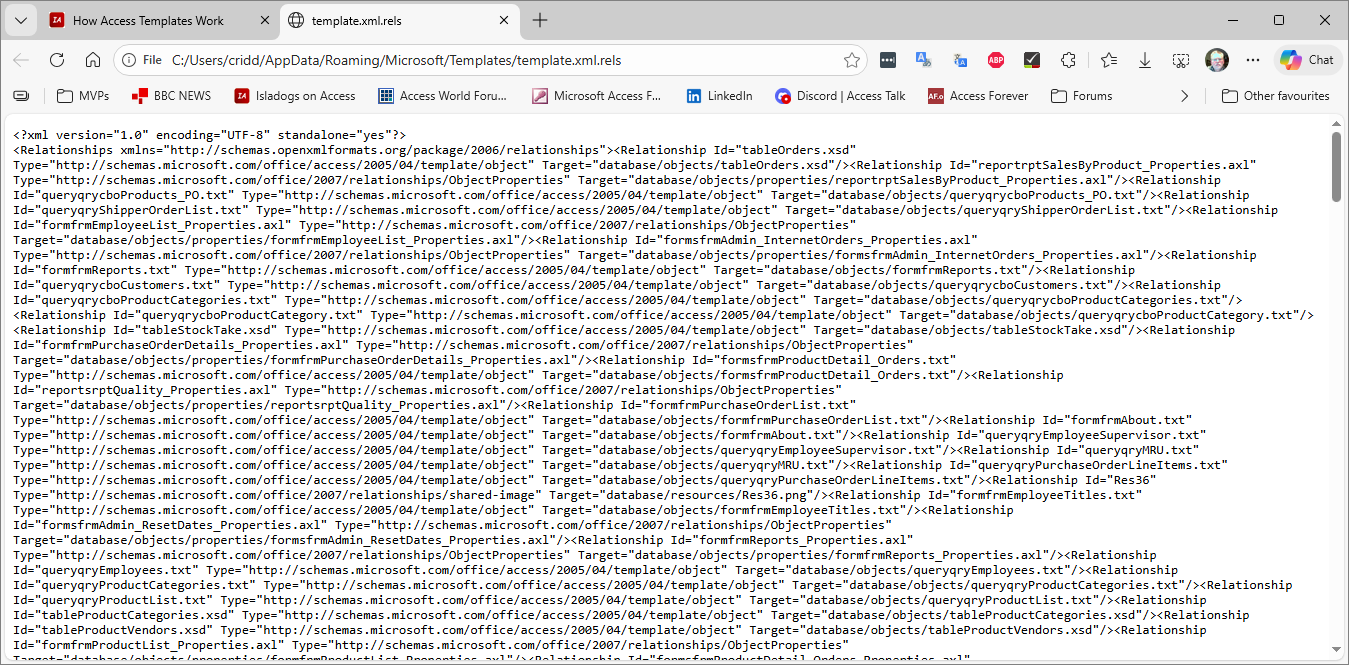 Template XML Rels