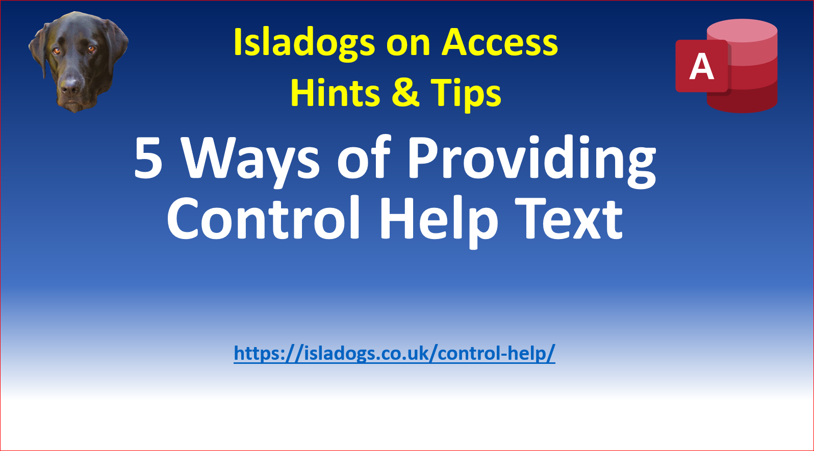 5 Ways of Providing Control Help Text