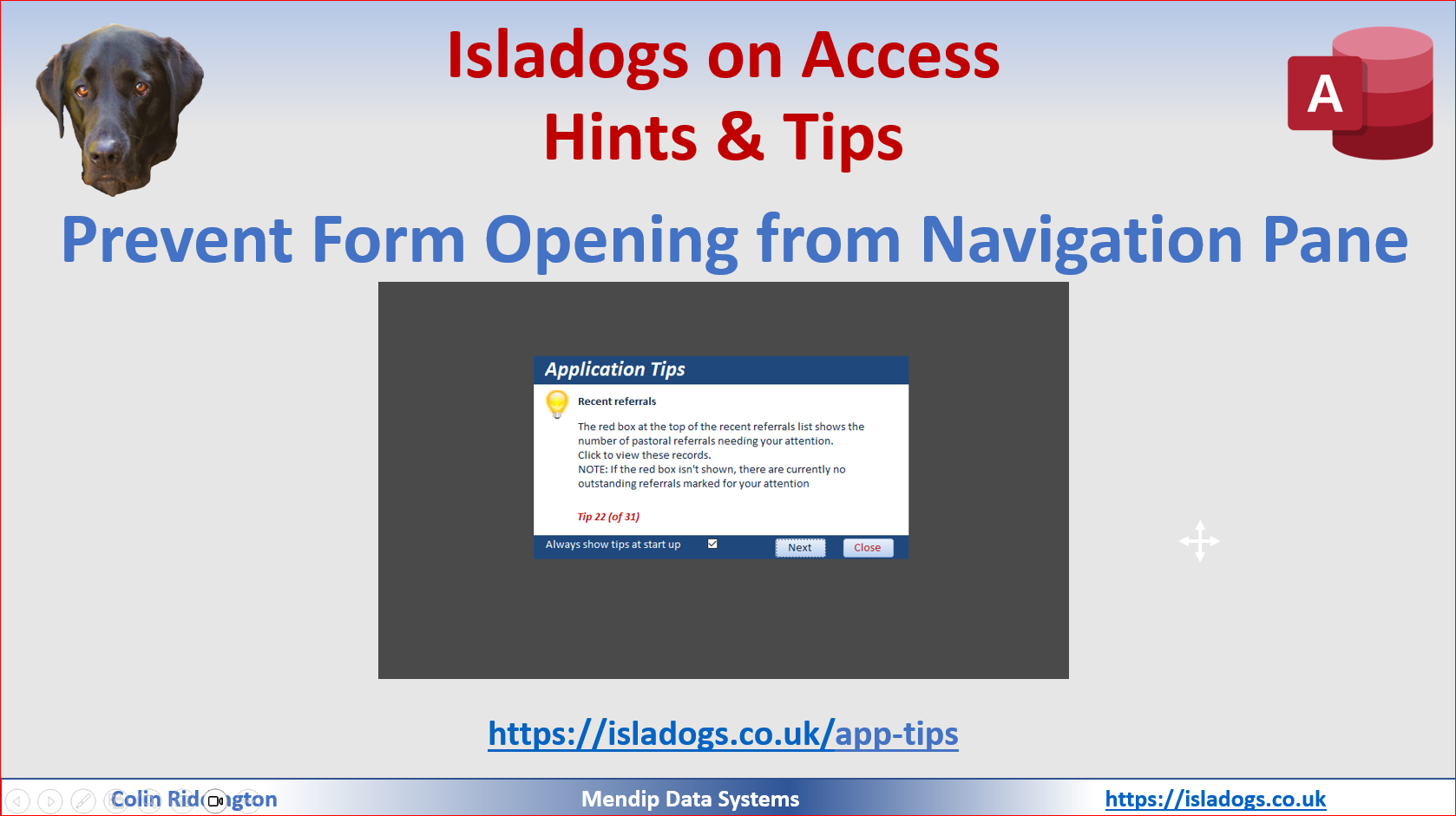 Stop Forms Opening From Navigation Pane
