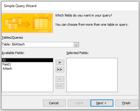 New Query Wizard