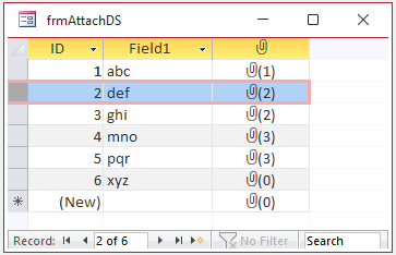 Datasheet Form