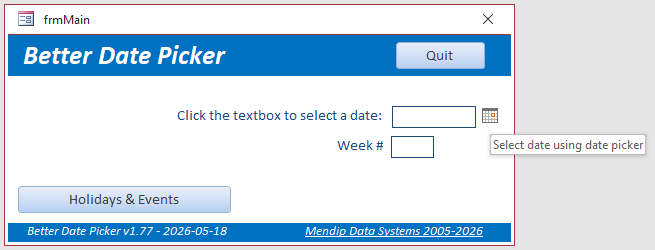 Date Picker Button Icon