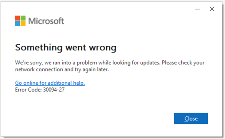 Something went wrong #1