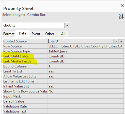 Property Sheet