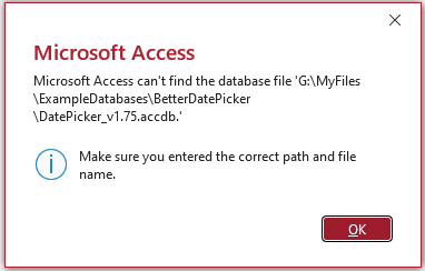 DB Path Error