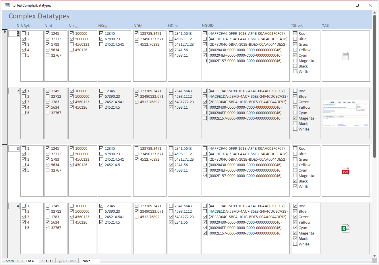 Complex Datatypes Form