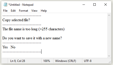 Output text 1
