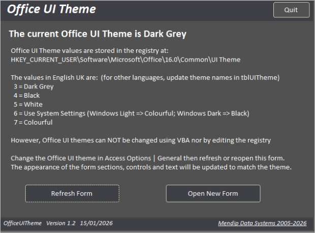 Main Form Dark Grey