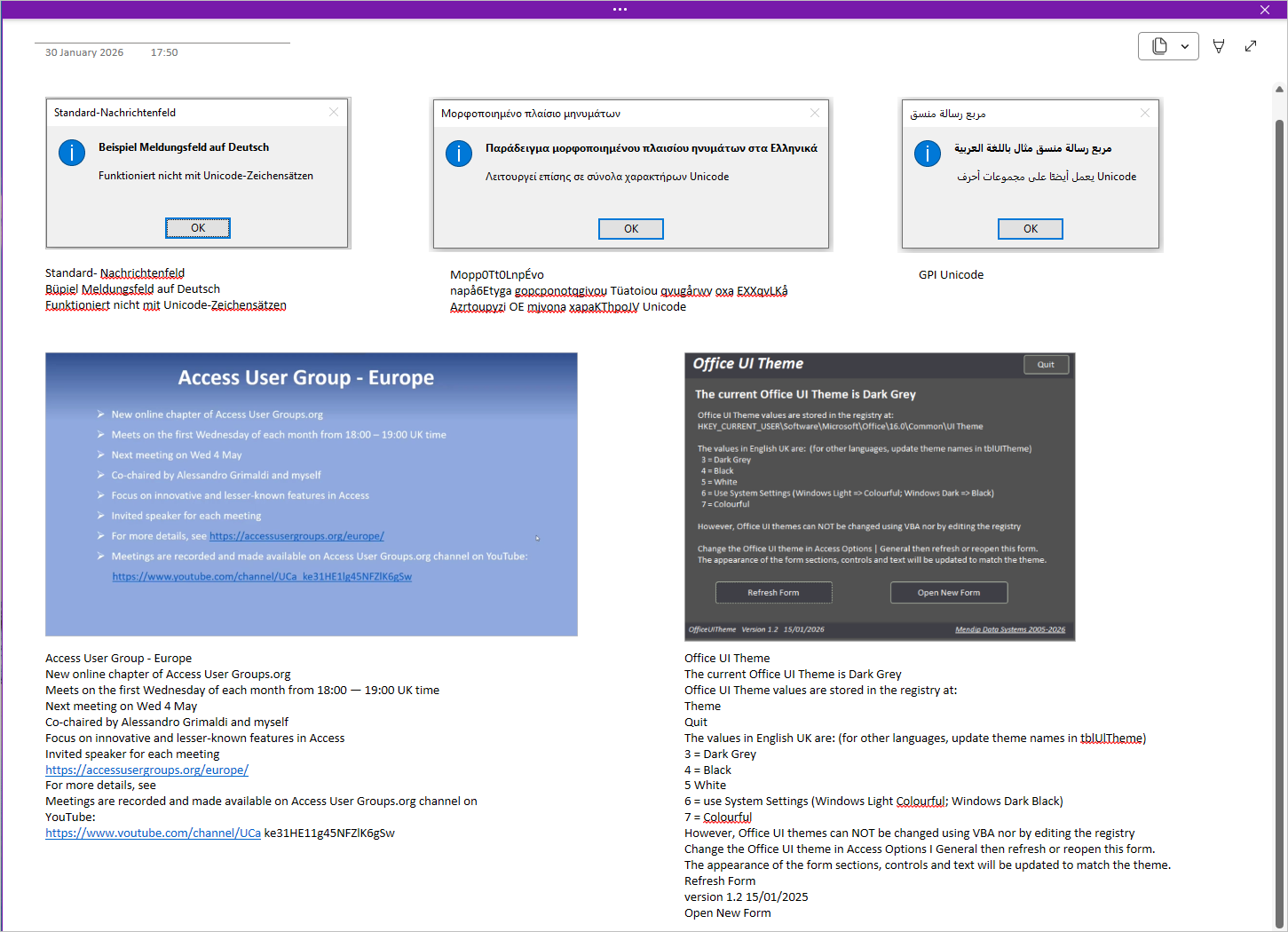 OneNote OCR Examples