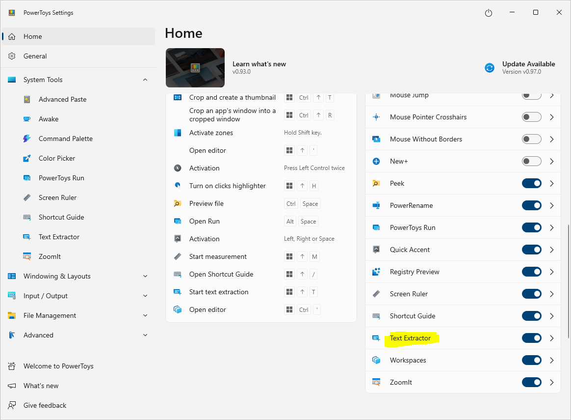 PowerToys Home