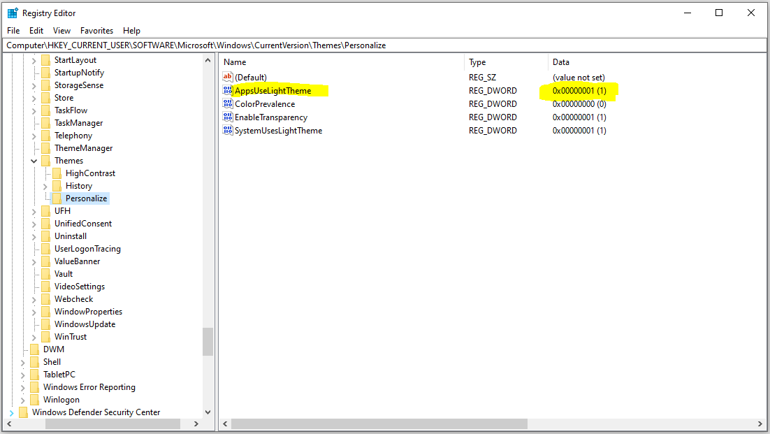 Registry App Use Light Theme.png