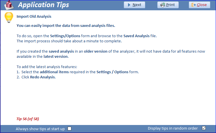 Application Tips