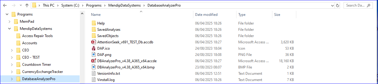 DAP folder