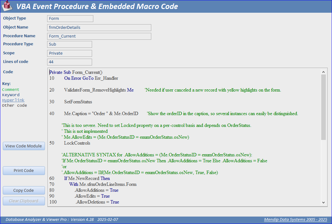 Form Control Events
