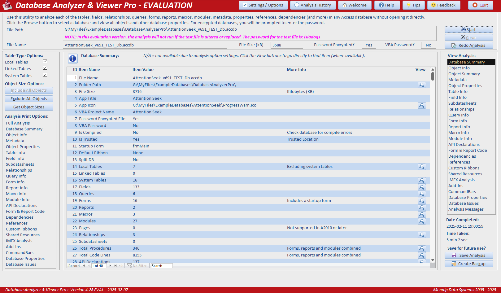 Main Form Evaluation Version
