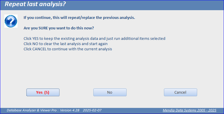 Repeat Analysis