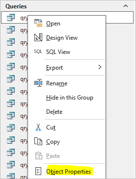 Nav Pane Context Menu