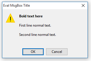 Eval MsgBox (HelpFile / Context omitted)