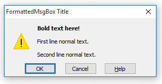 Formatted MsgBox (HelpFile / Context included)