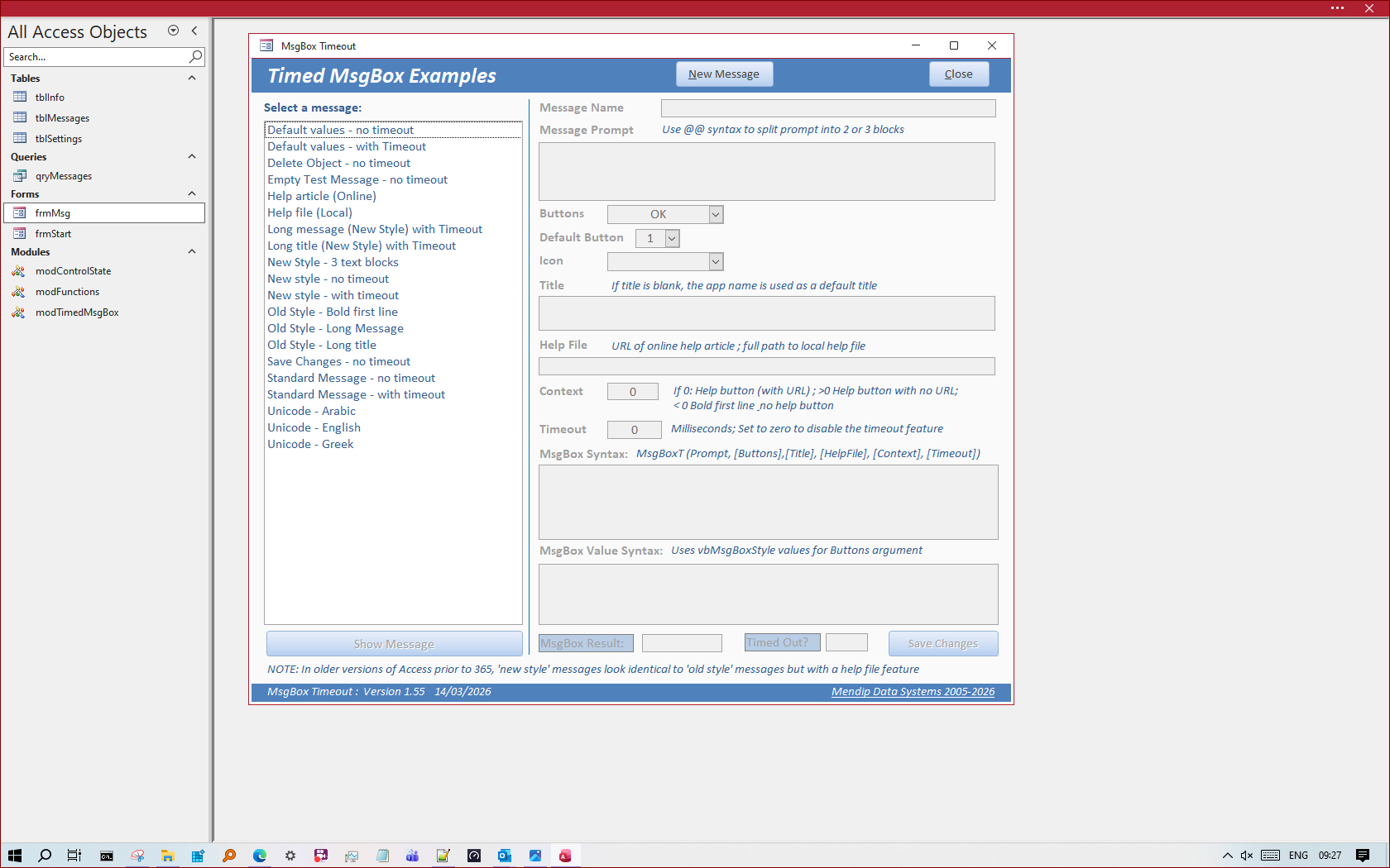 Full Screen Mode - Access