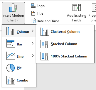 Modern Charts Menu v2407