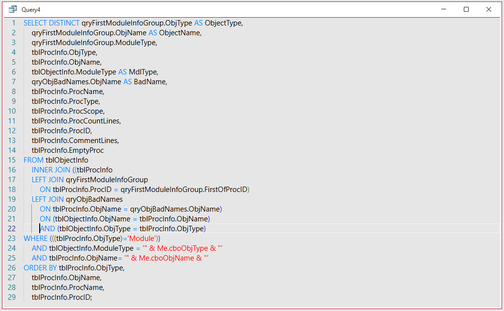 FormattedSQL