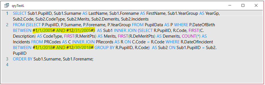 Date Format Errors