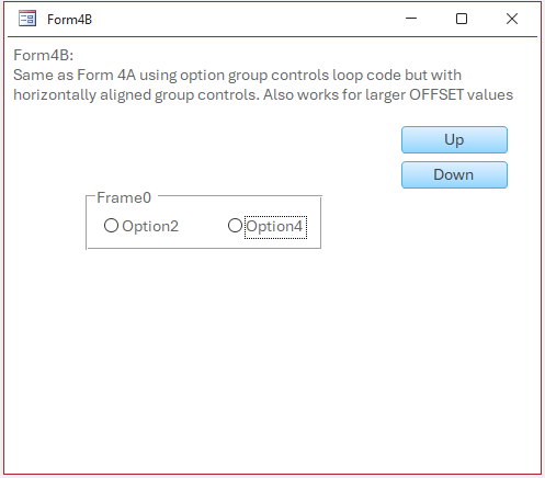 Form4B - Horizontally aligned controls