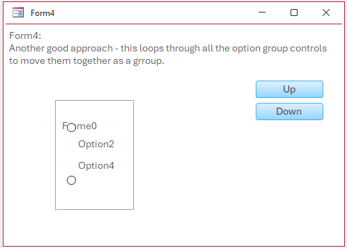 Form4: Offset errors