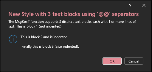 Windows Message Style New Style Access Message Boxes With Timeout