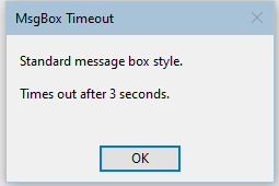 Timeout Dialog Box New Style Access Message Boxes With Timeout