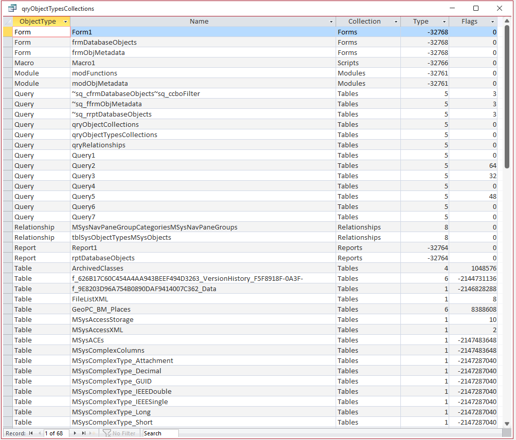 Object Types & Collections