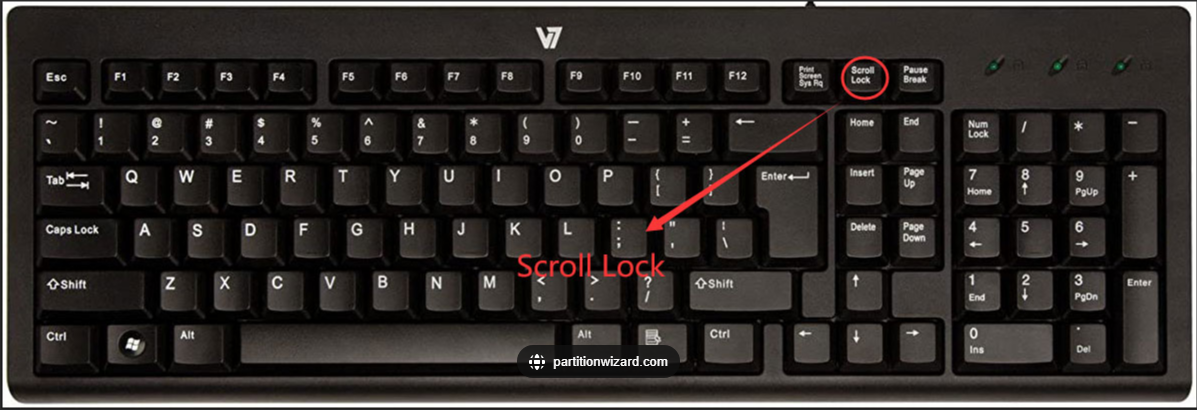 Using Scroll Lock In Excel