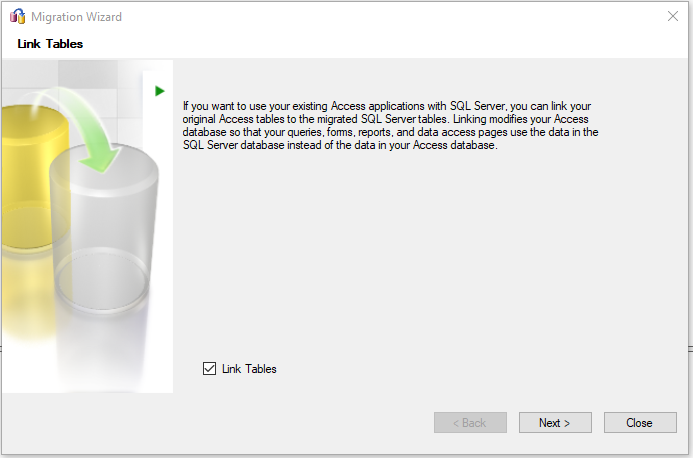 Link Tables Option