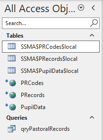 Tables After Migration & Linking