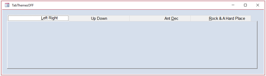 Tab Control - Use Theme = No