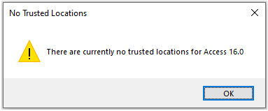 No Trusted Locations Msg