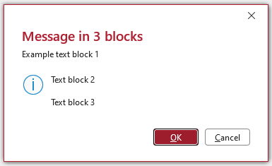 Message in 3 blocks