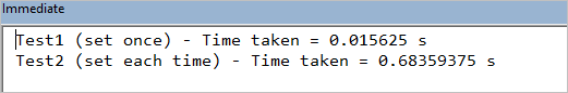 Compare  Test Times